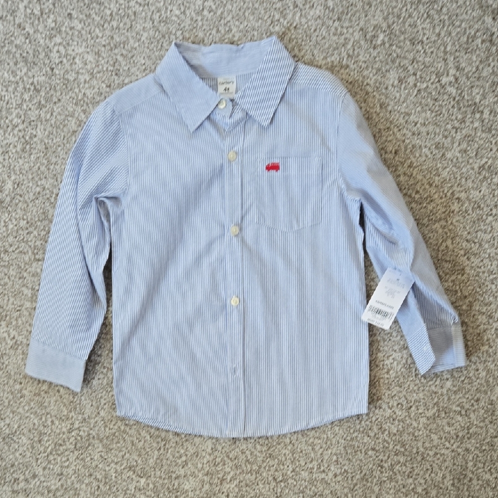 NWT 4T Carter's Button Down Shirt Boys